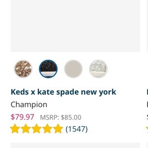 Womens Kate Spade New York Black Glitter Keds, Size 8